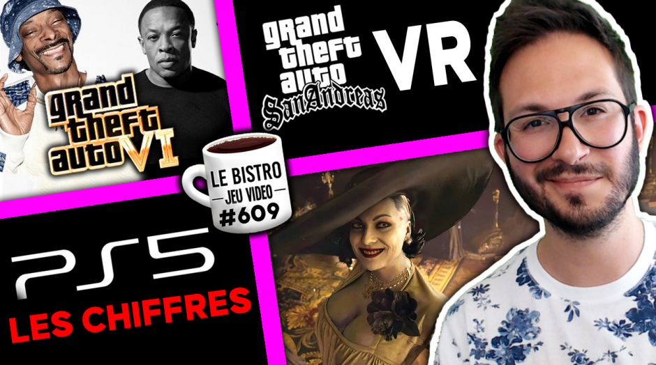 GTA 6 avec Dr Dre et GTA San Andreas VR annoncé 😍 La PS5 face à la pénurie, Resident Evil Village RECORD