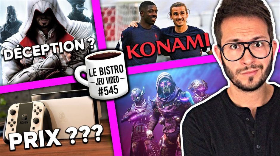 Switch OLED quel prix en France ? Assassin's Creed Infinity déception, Konami se sépare de Griezmann