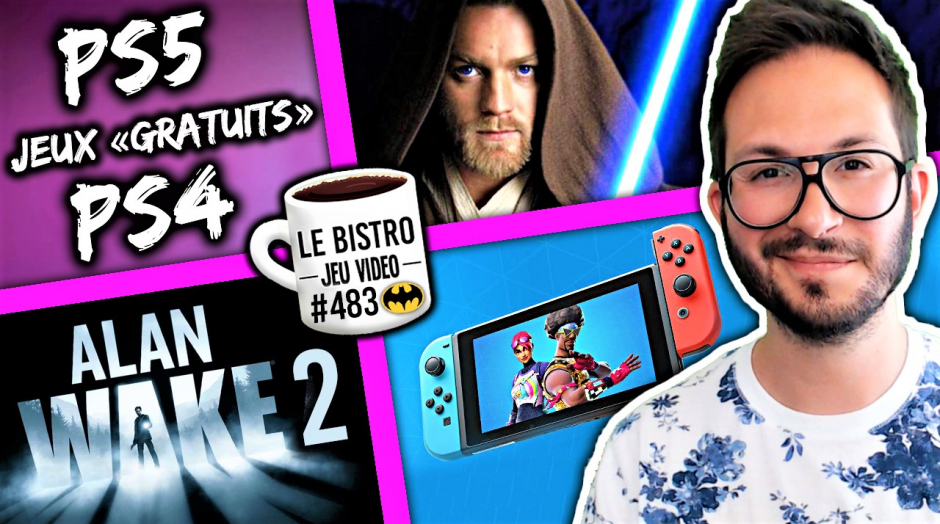 PS5 PS4 jeux gratuits d'Avril, Alan Wake 2 via Epic Games ? Fortnite Switch amélioré, Obi-Wan Kenobi