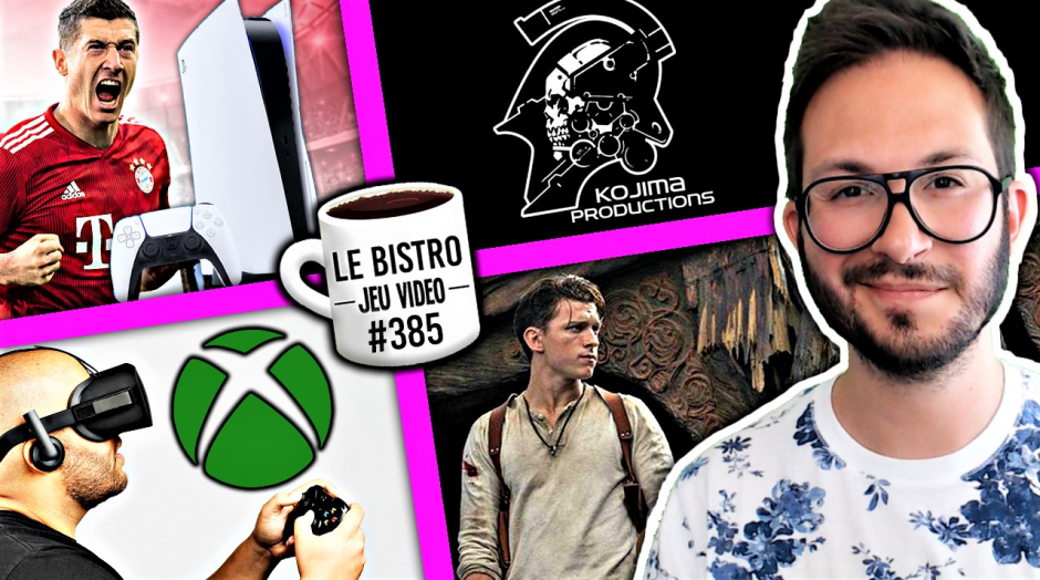 VR sur Xbox Series X ? PS5 au Bayern Munich, Kojima de retour, film Uncharted premières photos 👀