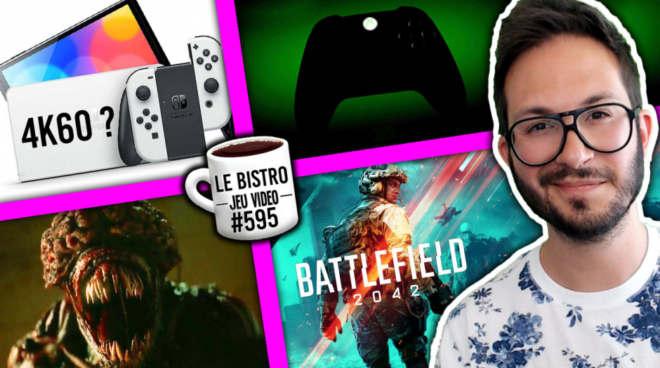 Dock Switch OLED 4K60 ??? Resident Evil la HYPE 🔥 Ban définitif Battlefield 2042, Xbox 20 ans 🎂