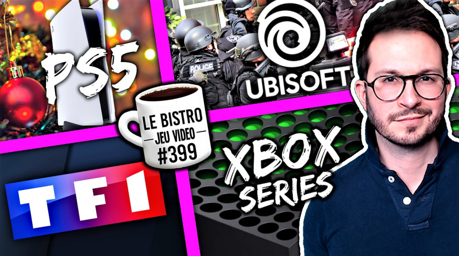 CaroJu sur TF1, PS5 nouveaux stocks à Noël, swating Ubisoft, des chiffres de ventes Xbox Series XS