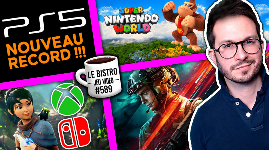 PS5 nouveau record 🏅 Kena sur Xbox / Switch ? Super Nintendo World s'agrandit, Battlefield 2042 bêta