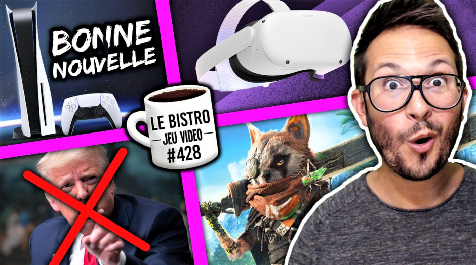 Bonne nouvelle stock PS5 🥳 Twitch sanctionne Donald Trump, record Oculus Quest 2, Bio Mutant arrive...