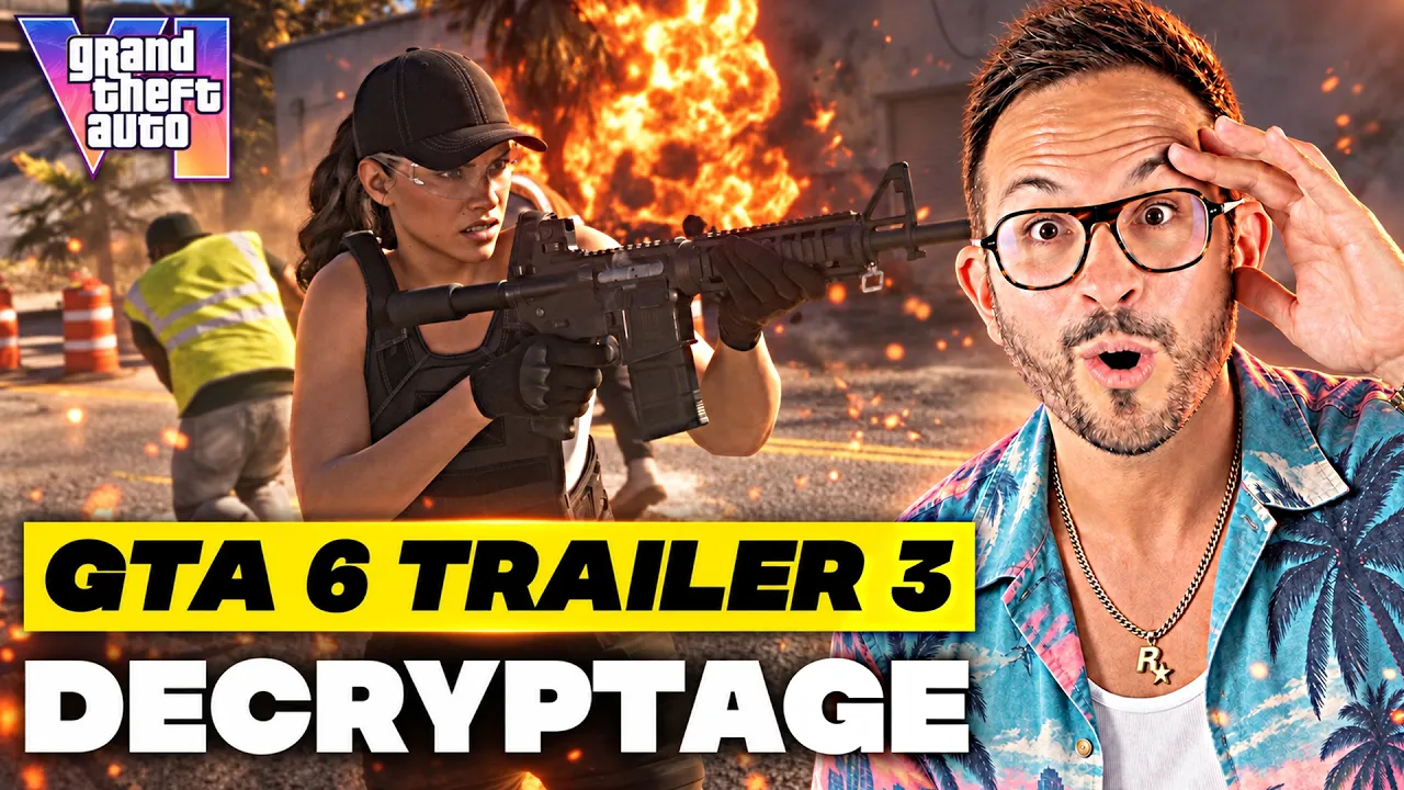 GTA 6 TRAILER de SORTIE ⚠️ DÉCRYPTAGE INTÉGAL (Justice, Personnages, Lieux, Armes, Histoire, Trailer 3)